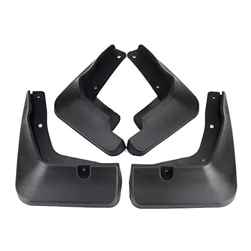 Auto Pearl Mud Flap/Splash Guard ‎ABS Plastic Black Compatible For Mahindra Xylo (Set of 4)