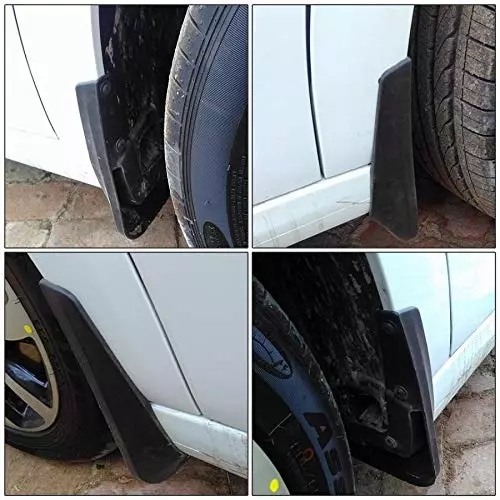 Auto Pearl Mud Flap/Splash Guard ‎ABS Plastic Black Compatible For Honda City Ivtec 2010,2011,2012,2013,2014 (Set of 4)