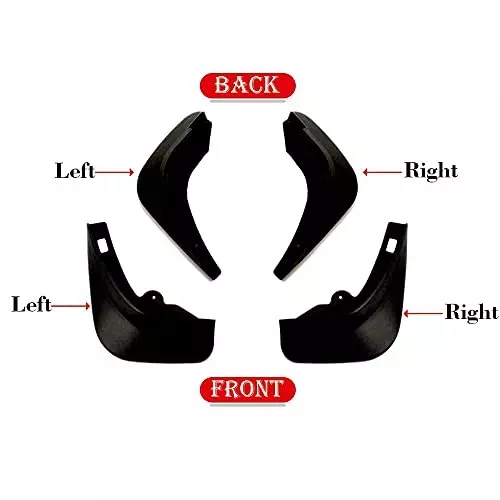 Auto Pearl OE Type Car Heavy Duty Mud Flaps Splash Guards PVC Black Compatible For Tata Bolt Xb/Xe/Xm Model, Mud_Flap_Bolt_XB_XE_XM (Set of 4)