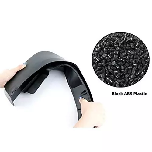 Auto Pearl Mud Flap PVC Black Compatible For ‎Maruti Suzuki Wagon -R (Type-II) 2006-2010