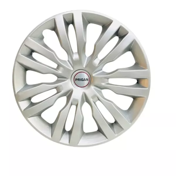 Prigan Dzire 3 Car Wheel Cover 350 mm (14 inch) High-Grade ABS Silver for Passenger Vehicle (Set of 4 Pcs)