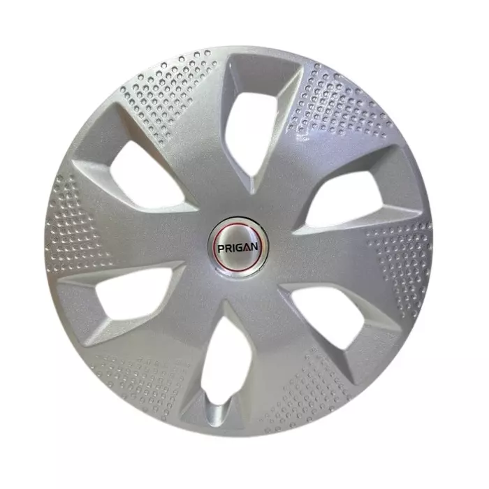 Prigan Alto 2023 Car Wheel Cover 325 mm (13 inch) High-Grade ABS Silver for Passenger Vehicle (Set of 4 Pcs)