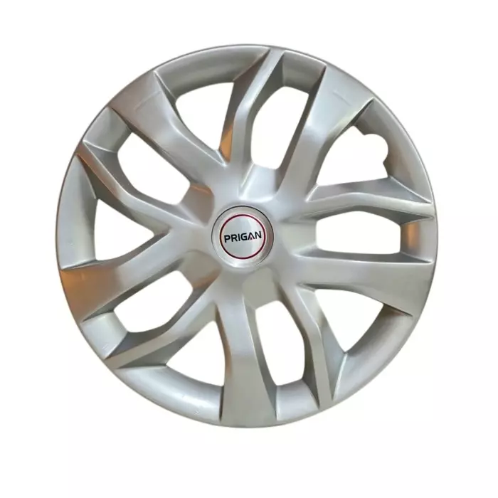 Prigan Vezel Car Wheel Cover 325 mm (13 inch) High-Grade ABS Silver for Passenger Vehicle (Set of 4 Pcs)