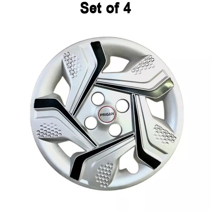 prigan-aura-dc-car-wheel-cover-325-mm-13-inch-high-grade-abs-silver-black-for-passenger-vehicle-set-of-4-pcs