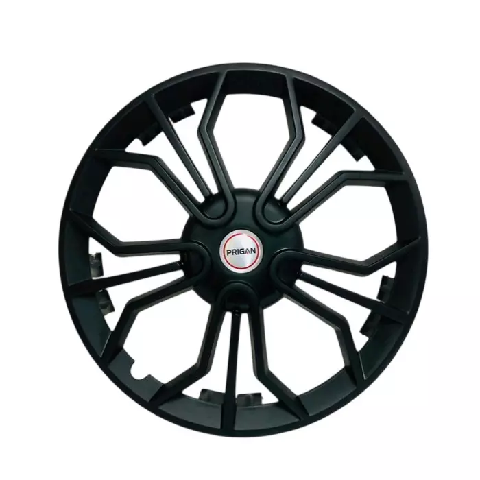 Prigan Magic Car Wheel Cover 325 mm (13 inch) High-Grade ABS Black for Passenger Vehicle (Set of 4 Pcs)
