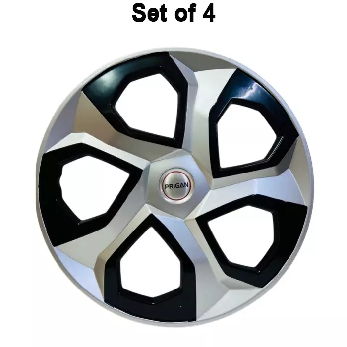 prigan-brezza-dc-car-wheel-cover-325-mm-13-inch-high-grade-abs-silver-black-for-passenger-vehicle-set-of-4-pcs