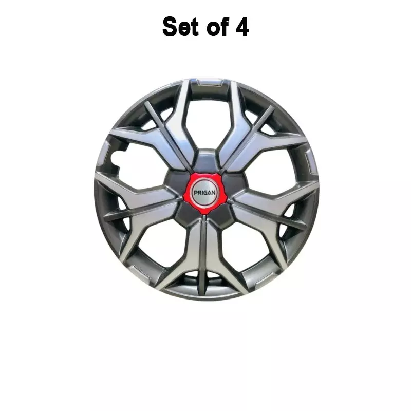 prigan-sharp-car-wheel-cover-350-mm-14-inch-high-grade-abs-grey-silver-for-passenger-vehicle-set-of-4-pcs