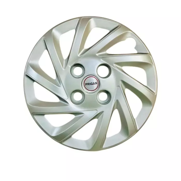 Prigan Santro 2018 Car Wheel Cover 325 mm (13 inch) High-Grade ABS Silver for Passenger Vehicle (Set of 4 Pcs)