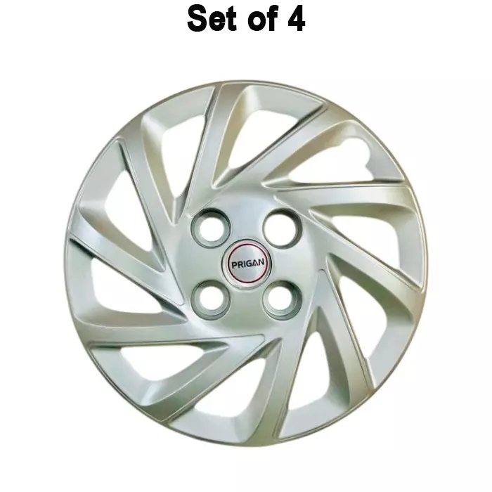 prigan-santro-2018-car-wheel-cover-325-mm-13-inch-high-grade-abs-silver-for-passenger-vehicle-set-of-4-pcs