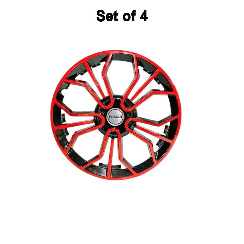 prigan-magic-car-wheel-cover-350-mm-14-inch-high-grade-abs-red-black-for-passenger-vehicle-set-of-4-pcs
