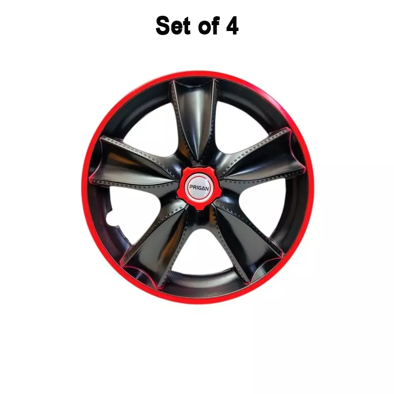 prigan-mapple-gt-car-wheel-cover-350-mm-14-inch-high-grade-abs-black-red-for-passenger-vehicle-set-of-4-pcs