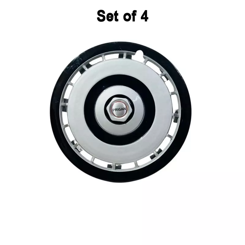 prigan-racing-dc-car-wheel-cover-350-mm-14-inch-high-grade-abs-black-silver-for-passenger-vehicle-set-of-4-pcs