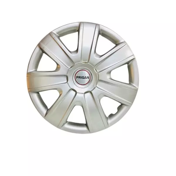Prigan New Figo Car Wheel Cover 350 mm (14 inch) High-Grade ABS Silver for Passenger Vehicle (Set of 4 Pcs)