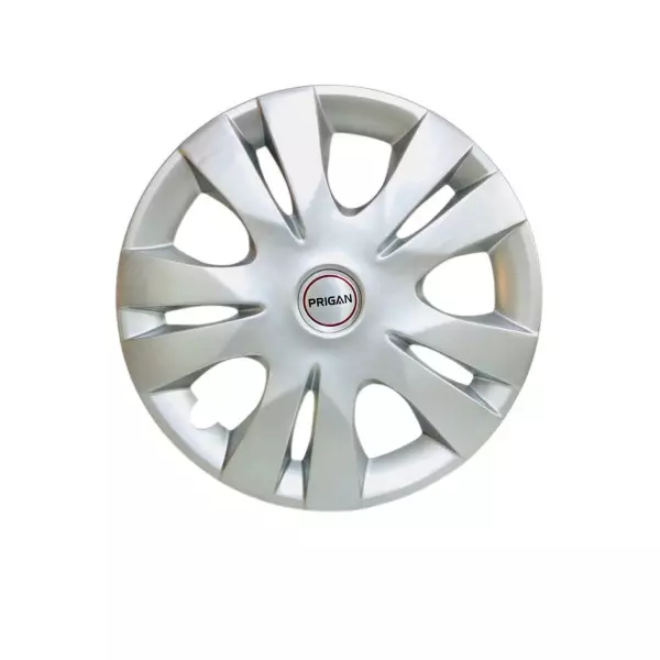 Prigan Pixel Car Wheel Cover 300 mm (12 inch) High-Grade ABS Silver for Passenger Vehicle (Set of 4 Pcs)