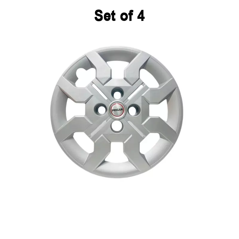 prigan-exter-bolt-fitting-car-wheel-cover-350-mm-14-inch-high-grade-abs-silver-for-passenger-vehicle-set-of-4-pcs