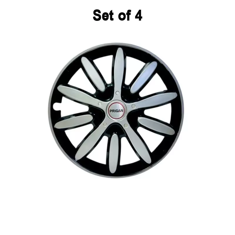 prigan-octane-dc-car-wheel-cover-350-mm-14-inch-high-grade-abs-silver-black-for-passenger-vehicle-set-of-4-pcs
