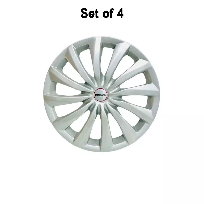 prigan-dzire-4-car-wheel-cover-350-mm-14-inch-high-grade-abs-silver-for-passenger-vehicle-set-of-4-pcs