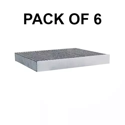 SCT Germany Charcoal/Pollen Cabin Air Filter for BMW, Rolls-Royce, Alpina, SAK274 (Pack of 6)