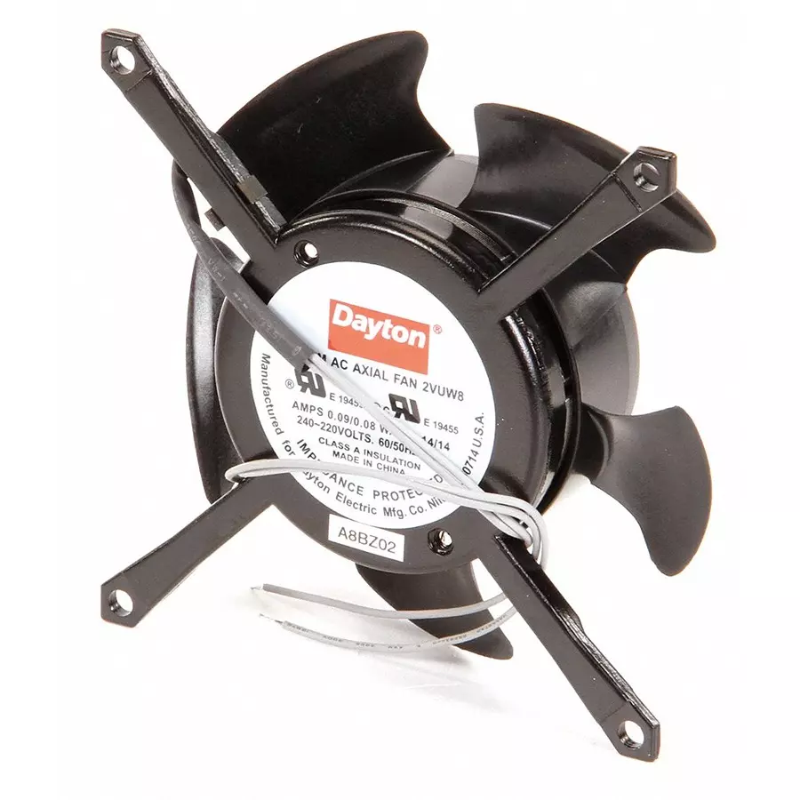 Dayton Aluminum Standard Skeleton Axial Fan 4-7/16x112.7 mm (1/2 Inch) 230 V AC, 2VUW8