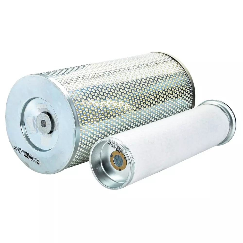 Uno Minda Engine Filter Kit Metal Body Silver Color for Toyota Innova, FK4119
