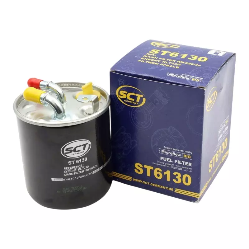SCT Germany In-Line Fuel filter for Mercedes-Benz, ST6130 (Pack of 6)