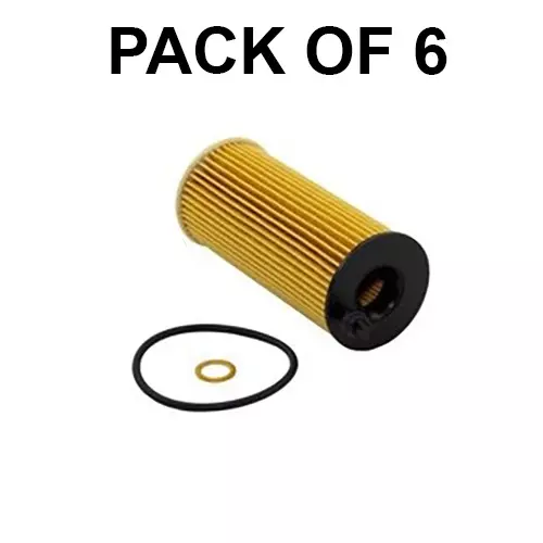 SCT Germany Insert Oil Filter for Alpina, BMW, Toyota, Mini, SH4076P (Pack of 6)