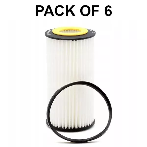 SCT Germany Insert Oil Filter for Audi, Cabriolet, Ford, Volvo, VW, SH4796L (Pack of 6)