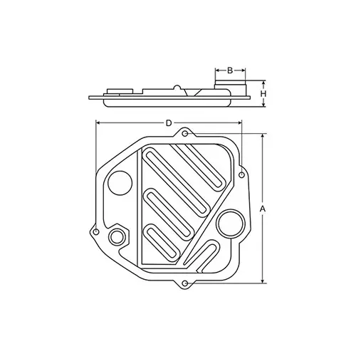 SCT Germany Insert Transmission filter for Ford, Volvo, SG1707
