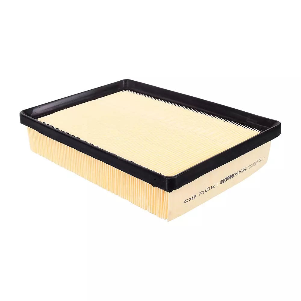 Uno Minda Engine Air Filter Plastic & Synthetic Paper Body Black & Beige Color for Tata Altroz (Diesel), AF4090PU