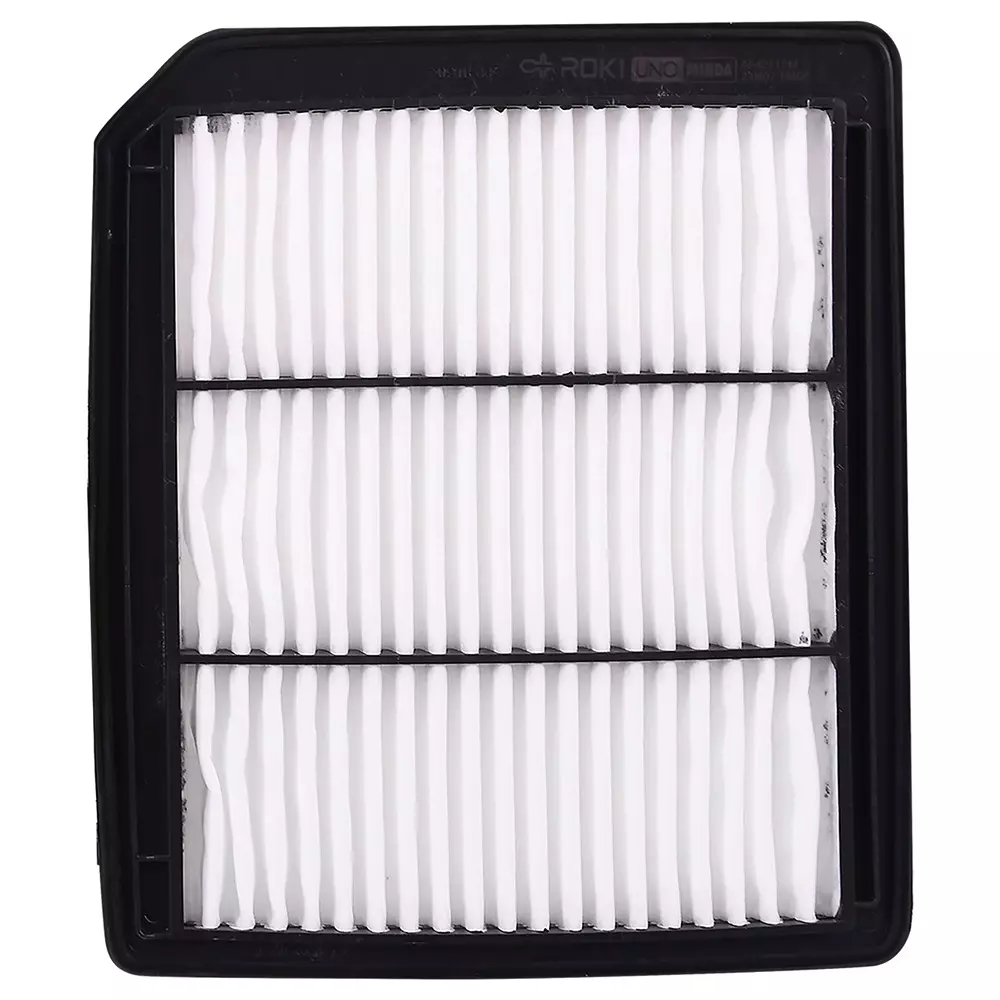Uno Minda Engine Air Filter Plastic & Synthetic Paper Body Black & White Color for Maruti Suzuki Baleno 3rd Gen, XL6, Brezza 2nd Gen, AF4211PM