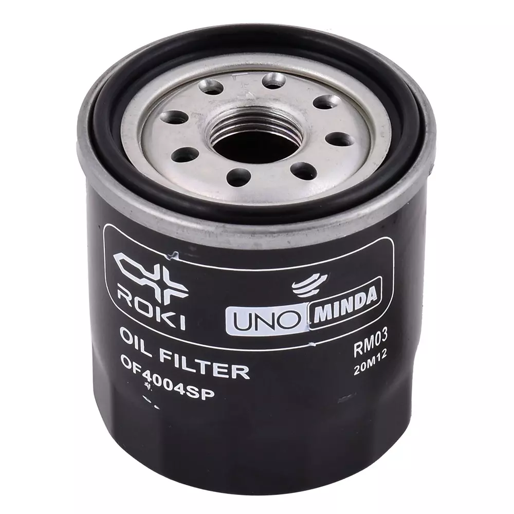 Uno Minda Lubrication Oil Filter Metal Body Black Color for Maruti Suzuki Swift, Dzire, Ritz, Baleno (Petrol), OF4004SP