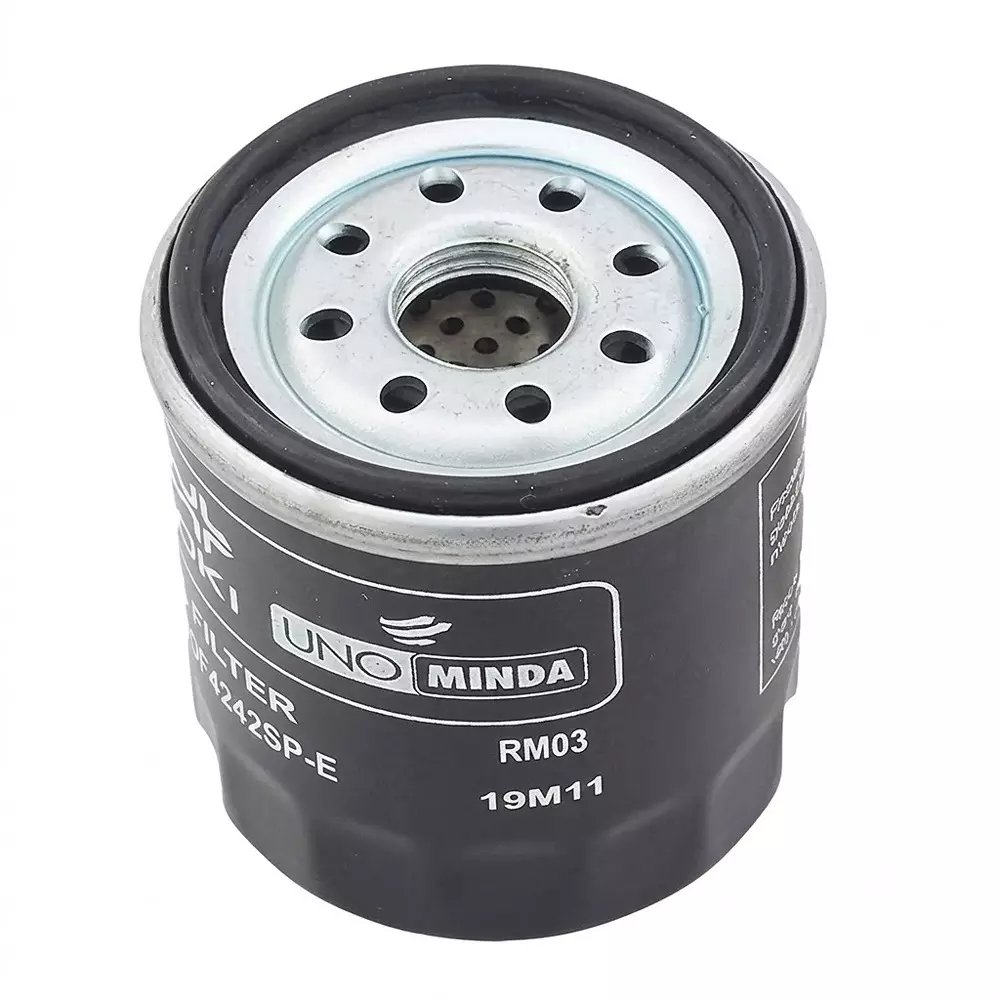 Uno Minda Lubrication Oil Filter Metal Body Black Color for Mahindra Bolero BS6 (ECO), OF4242SP-E
