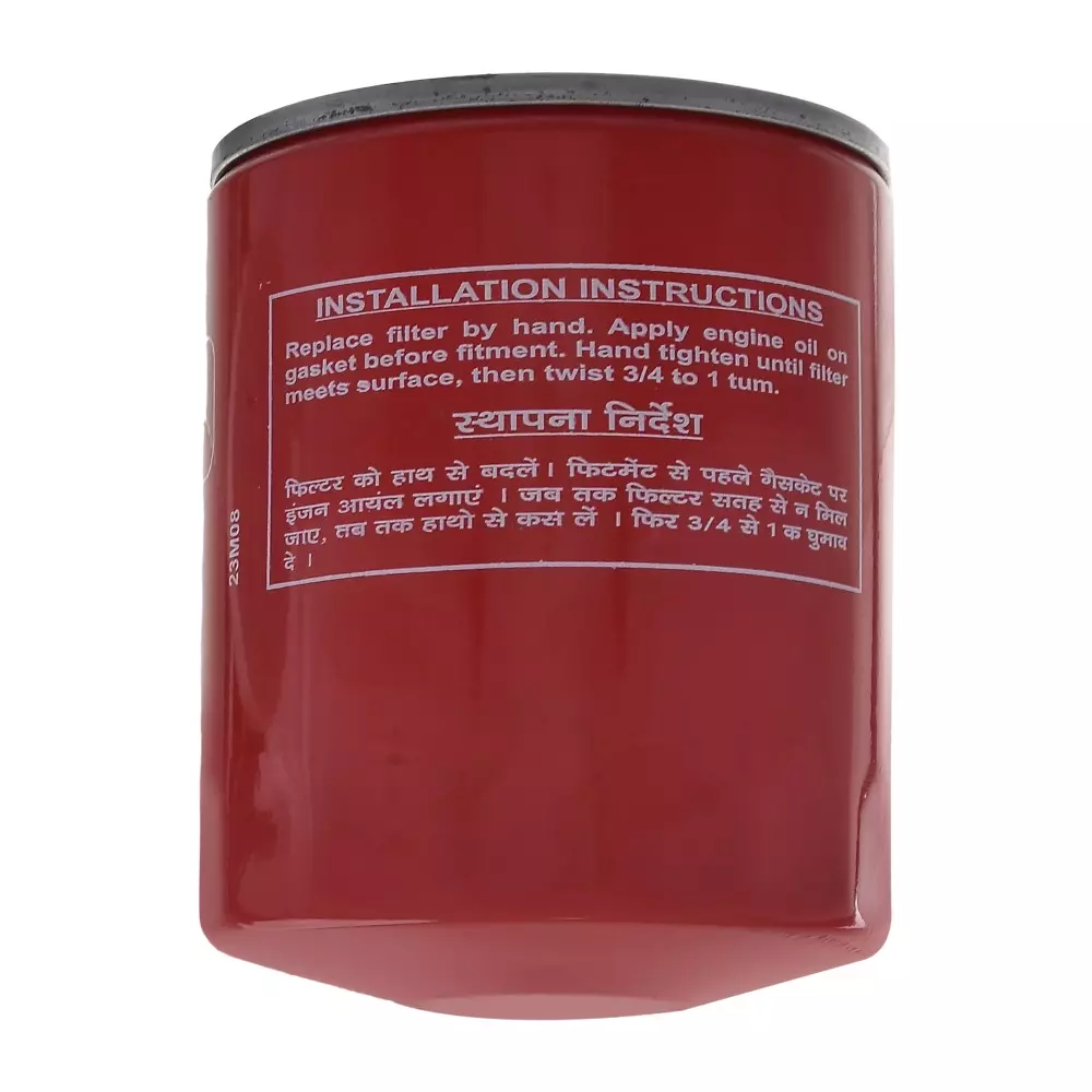 uno-minda-lubrication-oil-filter-metal-body-red-color-for-mahindra-bolero-of4002sp
