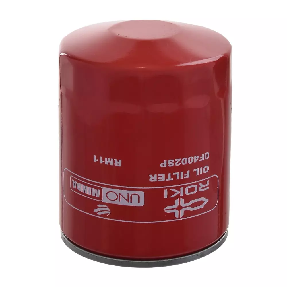 uno-minda-lubrication-oil-filter-metal-body-red-color-for-mahindra-bolero-of4002sp
