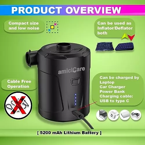 amicicare-mini-air-pump-rechargeable-type-c-inflator-deflator-with-3-nozzles-attachments-5200-mah-portable-1xinflt-air-pump