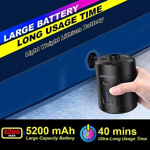 amicicare-mini-air-pump-rechargeable-type-c-inflator-deflator-with-3-nozzles-attachments-5200-mah-portable-1xinflt-air-pump