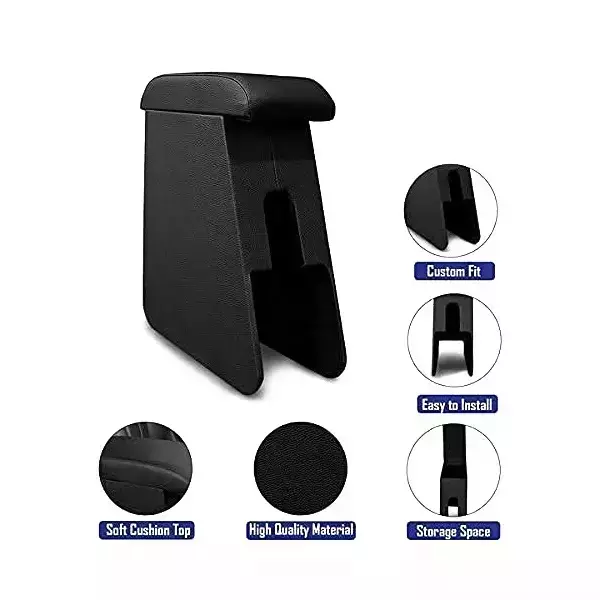 VBX Custom Fit Wooden Console/Armrest For Maruti Suzuki Alto 800 Old Set of 1 Pcs Black