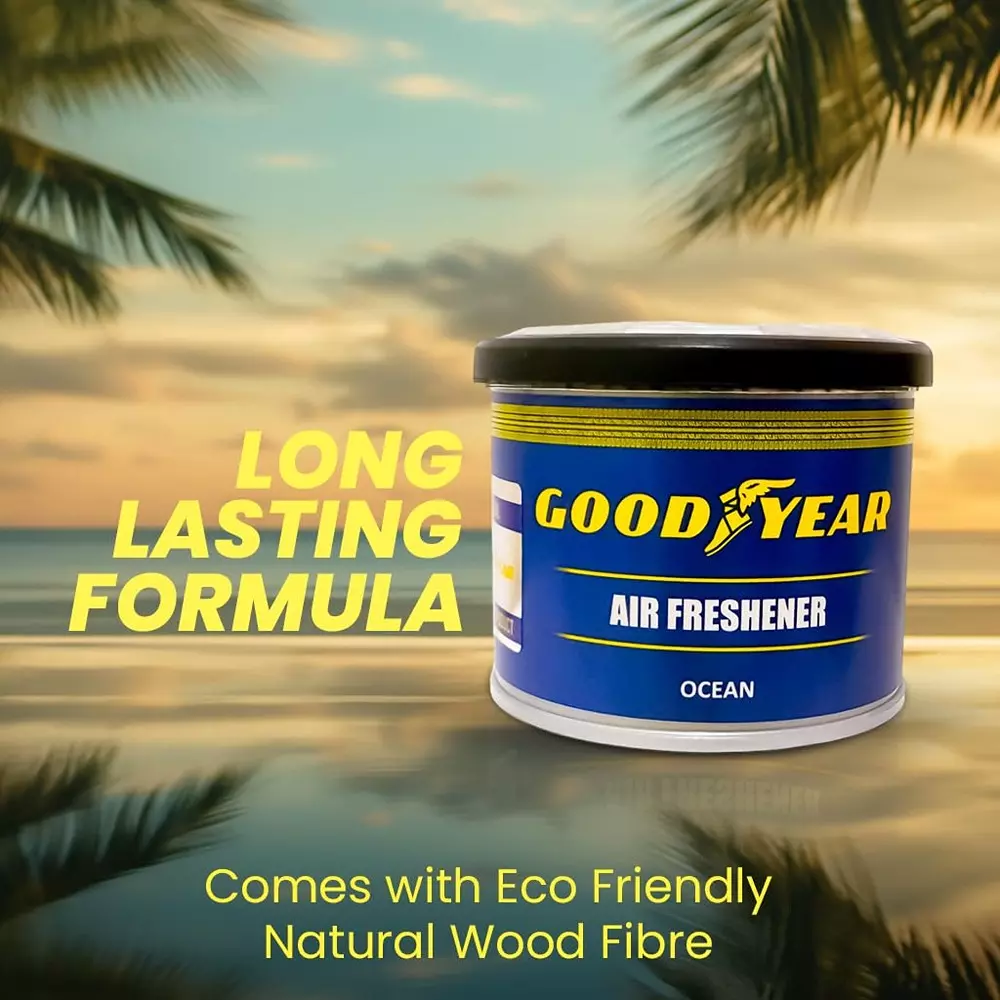 Goodyear Car Air Freshener Eco-Friendly & Organic Natural Wood Fibre Ocean Fragrance 40 g, GYCFN1001-N