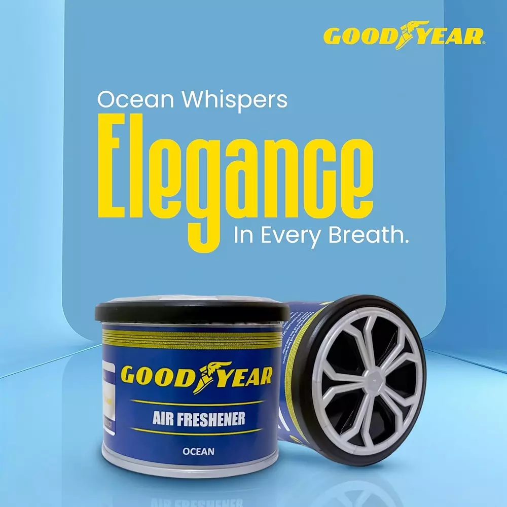 Goodyear Car Air Freshener Eco-Friendly & Organic Natural Wood Fibre Ocean Fragrance 40 g, GYCFN1001-N