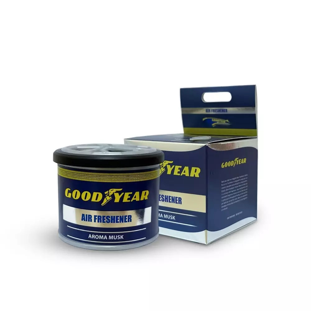 Goodyear Car Air Freshener Eco-Friendly & Organic Natural Wood Fibre Aroma Musk Fragrance 40 g, GYCFN1002-N