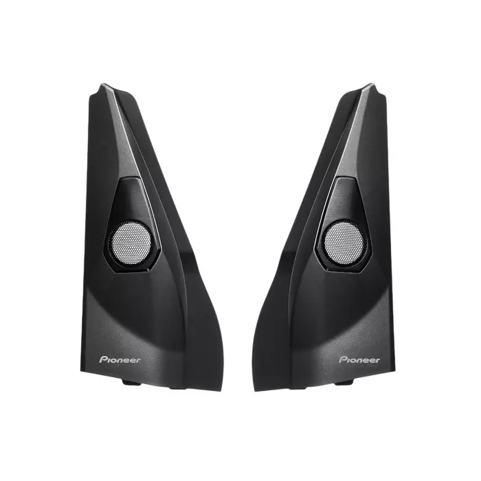 PIONEER Front A-Pillar Tweeter Mounting Kit ABS + Perforated Metal TS-H650C-JM Tweeter for Suzuki Jimny, UD-B120TW-JM