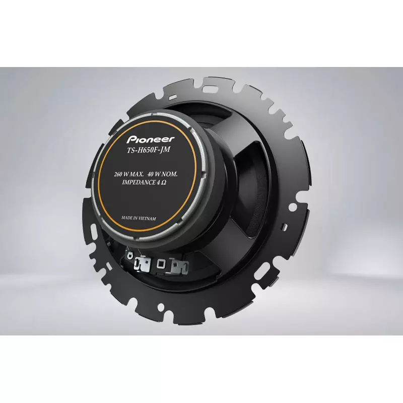 PIONEER High-Resolution Speaker 16 cm Size 260 W Max. Power Copper Coil Strontium Magnet 2-Way Component, TS-H650F-JM