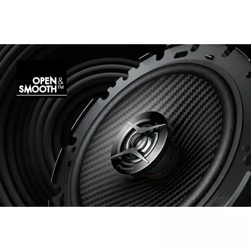 PIONEER High-Resolution Speaker 16 cm Size 260 W Max. Power Copper Coil Strontium Magnet 2-Way Component, TS-H650F-JM