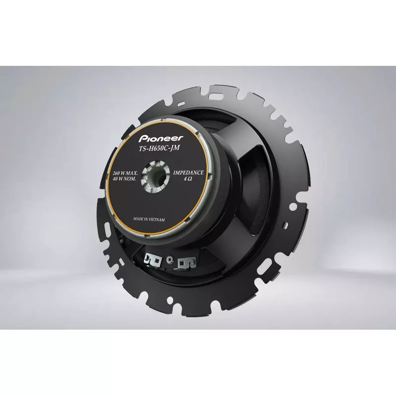 PIONEER Component Speaker 16 cm Size 260 W Max. Power Copper Coil Strontium Magnet 2-Way Component, TS-H650C-JM