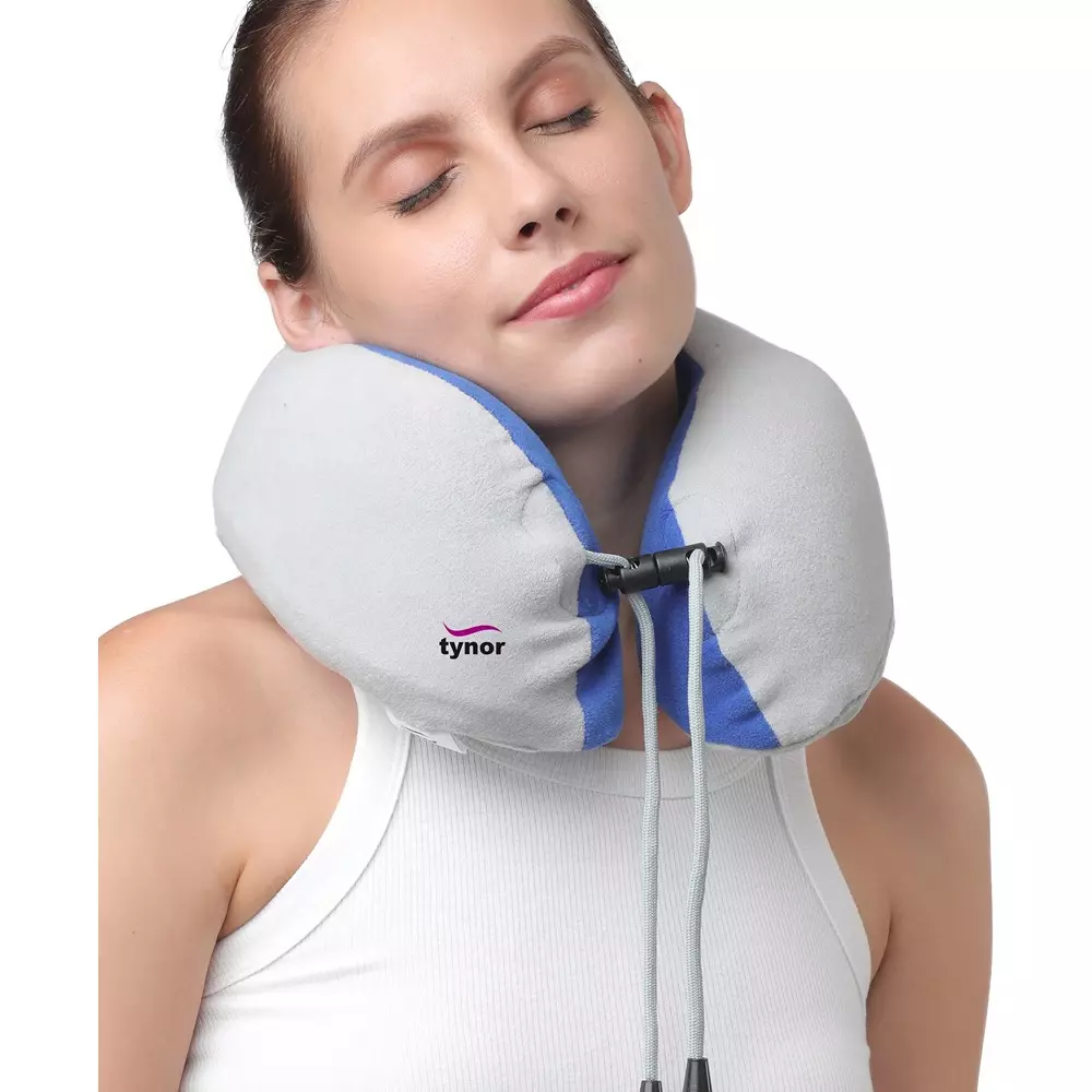 tynor-travel-pillow-royal-series-universal-size-grey-blue-color-90202