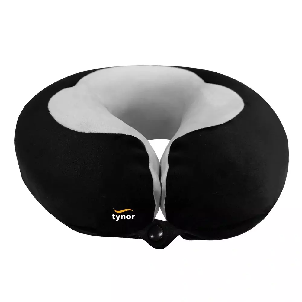 Tynor Travel Pillow Elite Series Universal Size Black Color, 90107