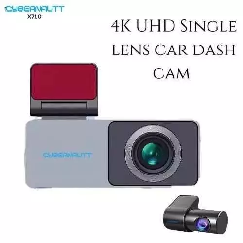 Cybernautt Dual Channel Car Dashboard Camera with WiFi 4 K 160° Wide Angle 2 Amp, X710