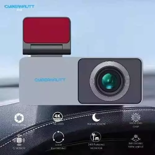 Cybernautt Dual Channel Car Dashboard Camera with WiFi 4 K 160° Wide Angle 2 Amp, X710