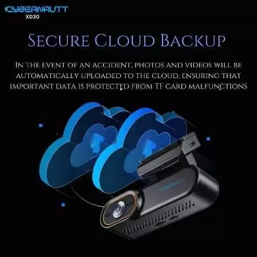 Cybernautt Type C Interface Dashboard Camera 256 GB 125° Wide Angle 4G 3 MP , XD30