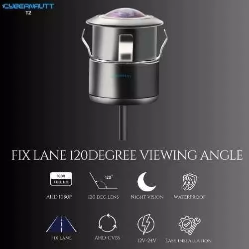 Cybernautt Reverse Parking Camera with Night Vision 1080 P 64 GB Memory 120° Wide Angle 5 W, T2